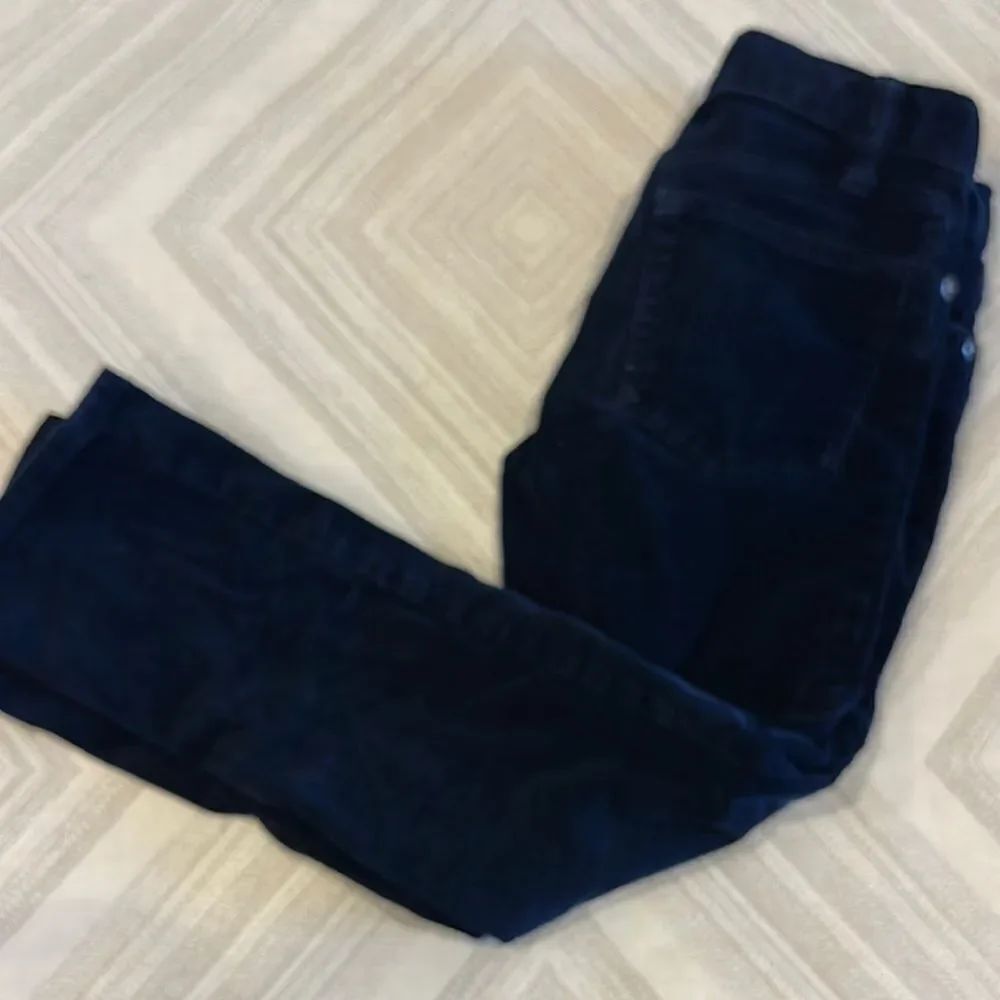 Crewcuts Boys Dark Blue Stretch Adjustable Waist Corduroy Pants - Size 6
